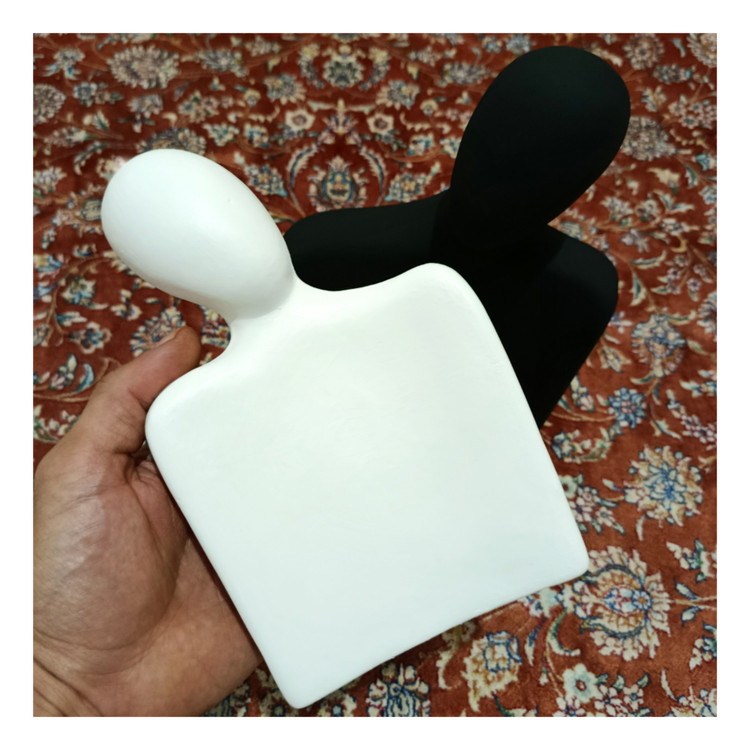 نمای واقعی مجسمه دکوری زوج